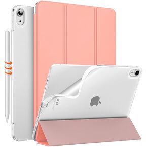 MoKo for iPad Air 6th Generation 11-inch Case (M2) 2024, iPad Air 5th/4th Gen Case 10.9" 2022/2020, Translucent Frosted Soft TPU Back Cover for iPad Air 6/5/4 Gen, Slim iPad Air Case,Apricot Orange