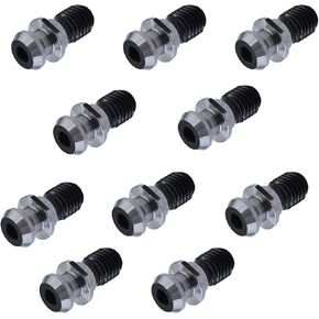 10Pcs Hollow Pull Stud Retention Knob CAT40 45 Degree 0.74 Inch Fit for CNC Machining Machines
