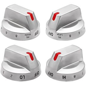 DG94-03797 control knob Compatible with Samsung Electric Range Stove Compatible with Samsung (Silver)