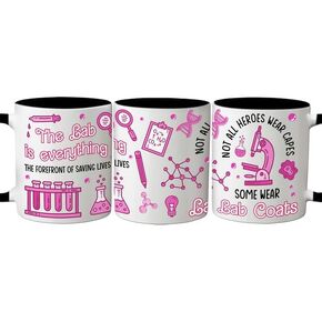 Lab Tech Gifts Funny - Ceramic Mug 11oz, Lab Week Gifts for Laboratory Workers, Medical Laboratory Science Gifts For Women Men, Lab Technician Coffee Cups For Birthday Christmas