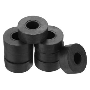 PATIKIL Vibration Isolation Washer 1" OD 0.4" ID 0.4" Thick, 8 Pack Rubber Round Anti Mechanical Damping Feet Pads, Black