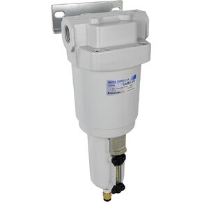 PneumaticPlus SAMG350-N04BD-MEP Air Drying Unit 1/2" NPT Water Separator, Metal Bowl Pipetype Sight Glass with N.C. internal Auto Drain, 52 SCFM, Bracket