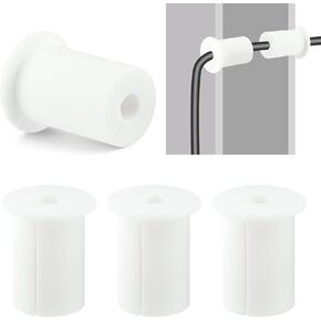 4pcs Starlink Cable Routing Kit for 1" Wall Hole Starlink Cable Feed Through Bushings Silicone Cable Feed Through Bushings Cable Starlink Wall Grommet(COLOR:white)