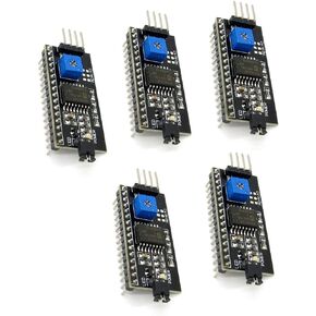 5 Pcs 1602LCD Display IIC/I2C/TWI/SP I Serial Interface Board Module Port for Arduino