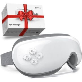 Eye Massager with Heat, Eye Massager for Migraines, Heated Eye Massager with Compression and Bluetooth, Eye Mask Massager Reduce Eye Strain, Dark Circles, and Dry Eyes, Christmas Gifts for Women Men