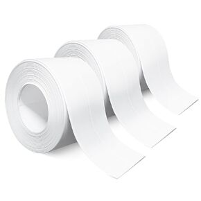 Caulk Tape, 10.5 FT Waterproof Self Adhesive Caulking Tape Sealant Strip 1.5 Inch Width - 3 Rolls for Bathroom, Shower, Bathtub, Toilet - Includes Sealing Tool for Easy Application