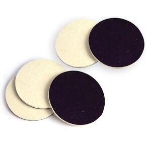 5 PCS Car Felt Polishing Pad, 3" x 0.2" High Density Glass Polishing Tool for Repair Scratches Spot, Multi-Function Maintenance Accessory for Windshield Table, Universal for Cars Home (White)