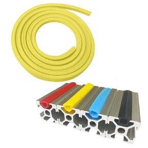 10Meters T Slot Aluminum Profile Flat Seal Slot Cover,Dust Protection Soft Cover Seal Strip for 2020 Series/1010 Series 6mm Slot Aluminum Extrustion Profile