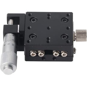 المراحل الخطية، المراحل الخطية للميكرومتر SEMX40-AS X، أسطوانة التقاطع اليدوية ذات الضبط الدقيق 40 × 40 مم، طاولة منزلقة لتشذيب الإزاحة الخطية الدقيقة للمرحلة الخطية