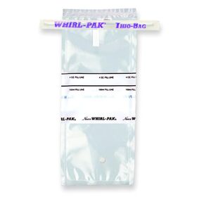 Nasco Whirl-Pak B01040WA Standard Thio Bag, 185mm L x 75mm W, 0.057mm Thickness, 100mlCapacity (Box of 100)