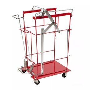 SharpSafety™ Foot Pedal Cart for Hinged Lid Container, 12 and 18 Gallon