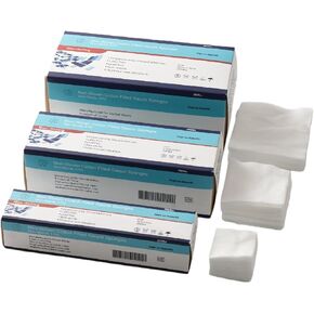 Non-Woven Gauze Sponges - 4-Ply, All-Purpose Non-Sterile Gauze Pads, High Absorbent Dental Gauze 2"x2", 3"x3" and 4"x4" 200pcs Pack and 1000pcs Pack (4"x4", Count, 200)