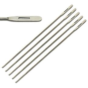 5pcs Eye Probe 6"" Surgical Stainless Steel Instruments (6 in.), Silver