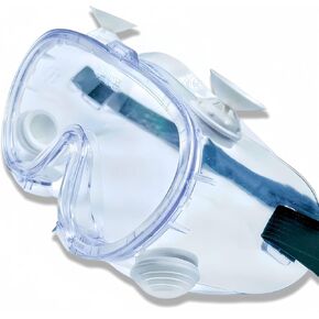 Clear Adjustable Anti-Fog Safety Goggles For Lab, Work, And Outdoor Activities - Z87 Compliant, Wear-Resistant & Scratch-Resistant, Protects Against Onions And Water