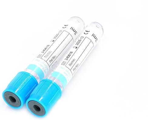 Vacutainer Blood Collection Tubes Lab Vacuum Blood Collecting Tube for Pet Animals Veterinary Lab Supplies 100 Pcs Wrap Packaging (Plain Tube, 5ml) in Saudi Arabia