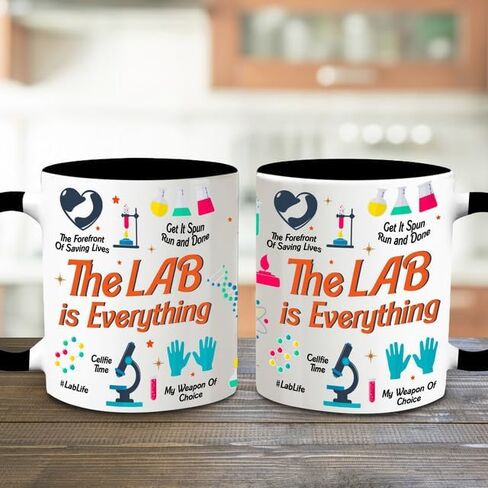 Lab Tech Gifts Funny - Ceramic Mug 11oz, Lab Week Gifts for Laboratory Workers, Medical Laboratory Science Gifts For Women Men, Lab Technician Coffee Cups For Birthday Christmas in Saudi Arabia