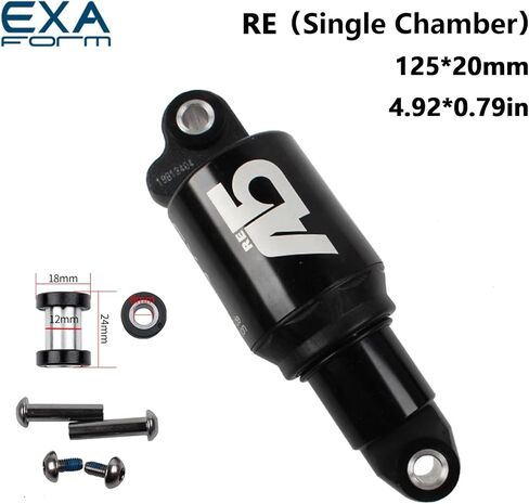 Bike Rear Shock KS A5 Mountain Bike Rear Shock Single Air Chamber Mtb Rear Shock Folding Bike Shock Absorber RR1 165mm Rear Shock in Saudi Arabia