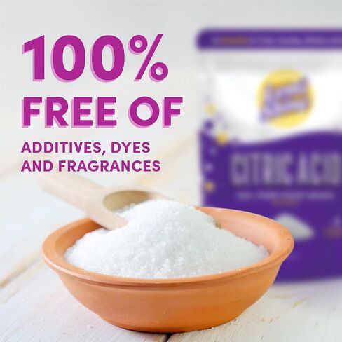Lemi Shine 100% Citric Acid l Pure Food-Grade Flavor Enhancer & All-Natural Preservative | Fragrance Free Citric Acid for Mini Bath Bombs, Cooking, & Canning, 8 oz. Bag in Saudi Arabia