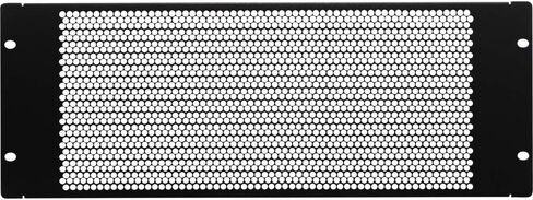 NavePoint 8U Blanking Panel, Perforated, Flanged, 19 inch Wide Network Server Rack or Server Cabinet, Filler Panel, Steel, Hardware Included in Kuwait