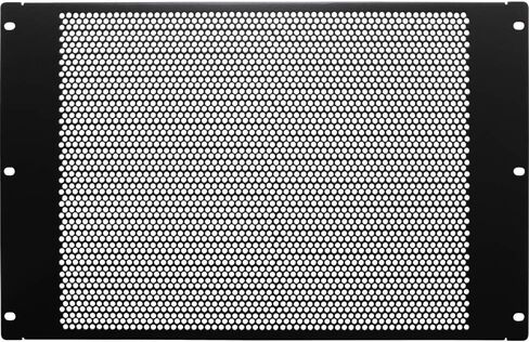 NavePoint 8U Blanking Panel, Perforated, Flanged, 19 inch Wide Network Server Rack or Server Cabinet, Filler Panel, Steel, Hardware Included in Saudi Arabia