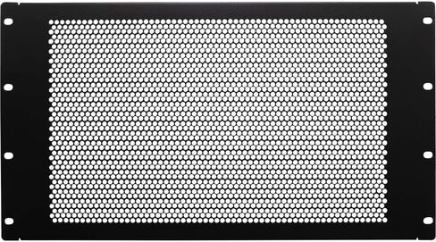 NavePoint 8U Blanking Panel, Perforated, Flanged, 19 inch Wide Network Server Rack or Server Cabinet, Filler Panel, Steel, Hardware Included in Saudi Arabia