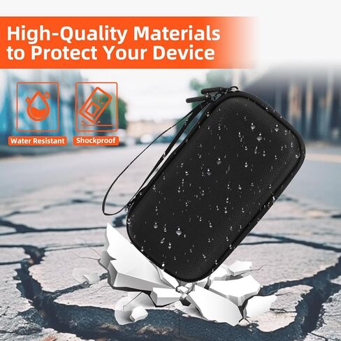 حقيبة حمل لجهاز كشف الإشعاع النووي GQ GMC-800 عداد جيجر، منظم حقيبة تخزين محمول للأشعة السينية بيتا جاما، أسود (الجراب فقط) in Kuwait