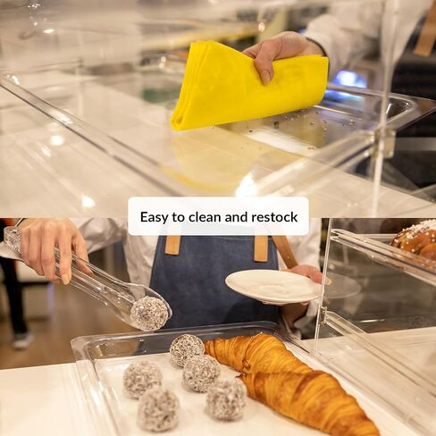 حالة عرض المخبوزات | علبة عرض المعجنات لعشاق الخبز | تخزين أكريليك لعرض الطعام | عرض ملفات تعريف الارتباط | عرض الحلوى | عرض مخبز | حالة عرض كونترتوب | علبة المعجنات 3 طبقات in Kuwait