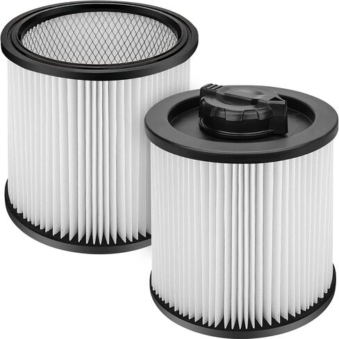 Fette Filter - 2-Pack DXVC6912 Cartridge Filter Replacement Compatible with DEWALT High Efficiency 6 Gal. to 16 Gal. Wet/Dry Vacuum. in Saudi Arabia