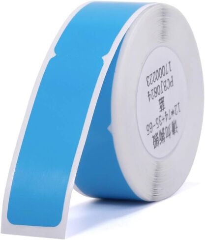 Label Maker Tape NIIMBOT D11 Cable Label Print Paper 0.5"*4.3" Standard Laminated Office Labeling Tape Replacement for D11 Handheld Label Machine Waterproof Tear Proof 1 Roll 65 Pcs Cable（White） in Kuwait