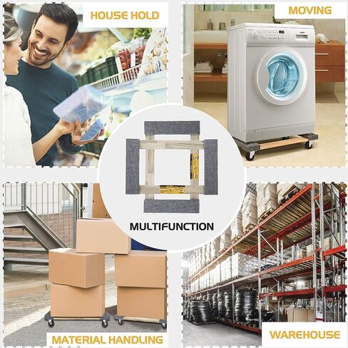 Olympia Tools Plastic Furniture Dolly for Moving with 2000 LB Capacity, 18 x 30 in, Fully Assembled (Two Packs) in Kuwait