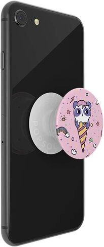 PopSockets: حامل ومقبض PopGrip الموسع مع جزء علوي قابل للتبديل للهواتف والأجهزة اللوحية - Sugar Bear in Kuwait