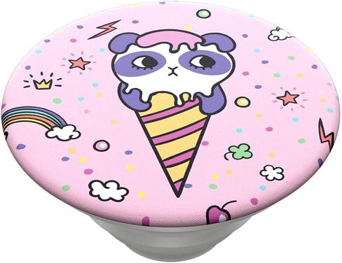 PopSockets: حامل ومقبض PopGrip الموسع مع جزء علوي قابل للتبديل للهواتف والأجهزة اللوحية - Sugar Bear in Kuwait