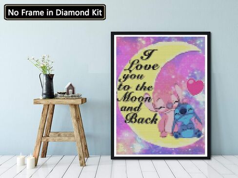 بالوديو مجموعة رسم ماسي 5 دي للرسوم المتحركة، طلاء مع الماس فني على شكل بطة، طلاء بارقام دائرية بالكامل، حفر متقاطع، حجر الراين الكريستالي، ديكور حائط المنزل، 12 × 16 انش in Kuwait