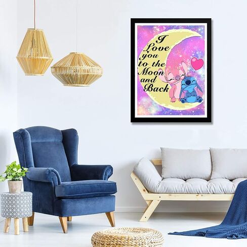 بالوديو مجموعة رسم ماسي 5 دي للرسوم المتحركة، طلاء مع الماس فني على شكل بطة، طلاء بارقام دائرية بالكامل، حفر متقاطع، حجر الراين الكريستالي، ديكور حائط المنزل، 12 × 16 انش in Kuwait