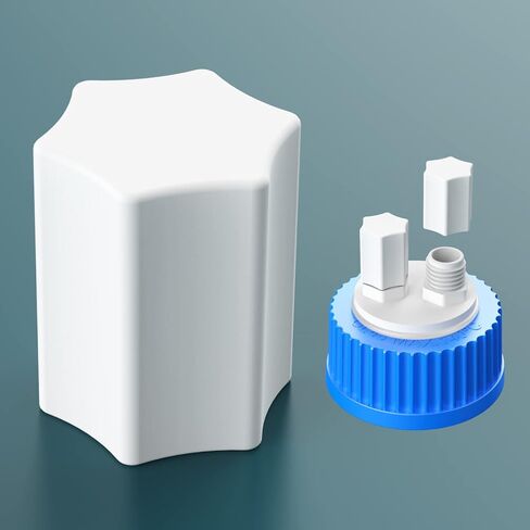 موزع متعدد للزجاجات إدراج GL45 مصنوع من PTFE، غطاء نفايات كروماتوغرافيا سائلة، أغطية توصيل المذيبات HPLC، PP بواسطة ZHANXUBIO (1/8-3 منفذ) in Kuwait