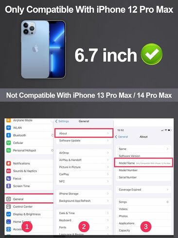 GIGIKISS متوافق مع واقي شاشة الخصوصية iPhone 13 Pro Max / iPhone 14 Plus واقي شاشة من الزجاج المقسى مقاس 6.7 بوصة، واقي شاشة عالي الدقة مضاد للضوء الأزرق باللون الأرجواني سهل التركيب in Kuwait