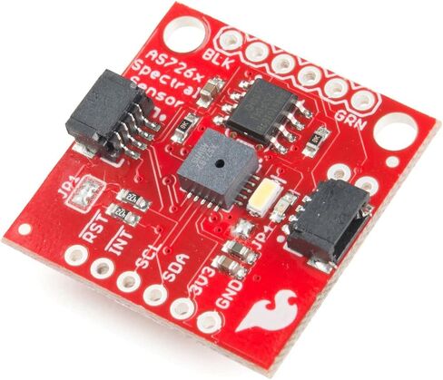 مستشعر SparkFun الطيفي - AS7262 مرئي (Qwiic) - يكتشف الأطوال الموجية في النطاق المرئي عند 450، 500، 550، 570، 600 و650 نانومتر من الضوء لكل منها مع 40 نانومتر من الكشف الكامل بنصف الحد الأقصى - 2.7 فولت - 3.6 فولت in Saudi Arabia