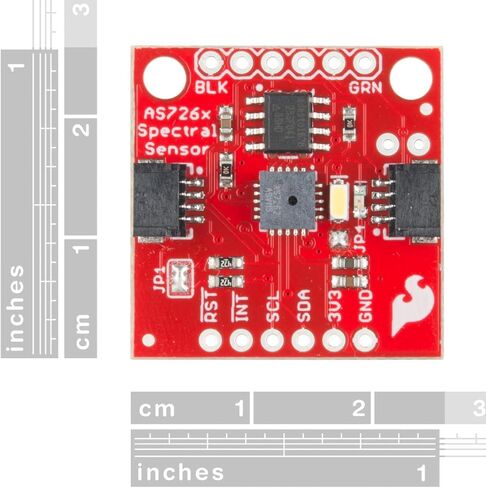 مستشعر SparkFun الطيفي - AS7262 مرئي (Qwiic) - يكتشف الأطوال الموجية في النطاق المرئي عند 450، 500، 550، 570، 600 و650 نانومتر من الضوء لكل منها مع 40 نانومتر من الكشف الكامل بنصف الحد الأقصى - 2.7 فولت - 3.6 فولت in Saudi Arabia