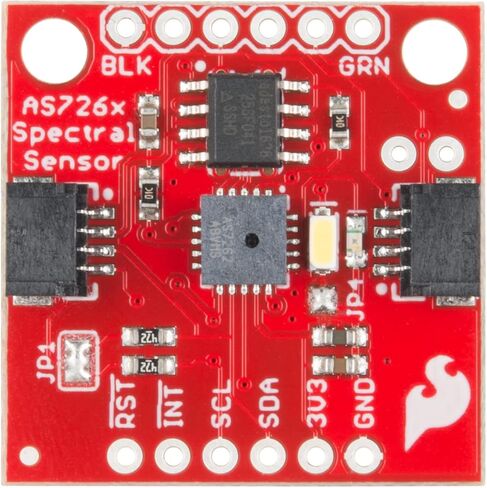 مستشعر SparkFun الطيفي - AS7262 مرئي (Qwiic) - يكتشف الأطوال الموجية في النطاق المرئي عند 450، 500، 550، 570، 600 و650 نانومتر من الضوء لكل منها مع 40 نانومتر من الكشف الكامل بنصف الحد الأقصى - 2.7 فولت - 3.6 فولت in Saudi Arabia