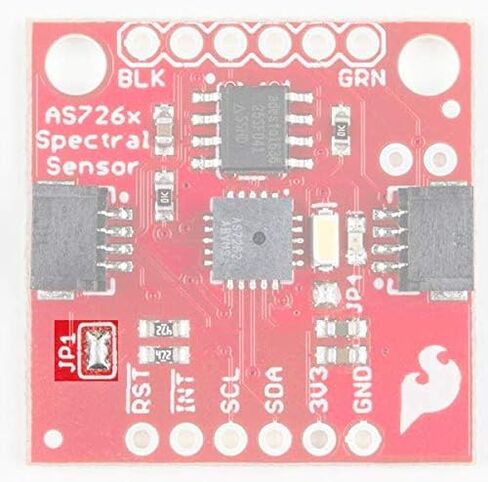 مستشعر SparkFun الطيفي - AS7262 مرئي (Qwiic) - يكتشف الأطوال الموجية في النطاق المرئي عند 450، 500، 550، 570، 600 و650 نانومتر من الضوء لكل منها مع 40 نانومتر من الكشف الكامل بنصف الحد الأقصى - 2.7 فولت - 3.6 فولت in Saudi Arabia