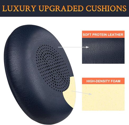 SOULWIT Ear Cushions for Jabra Evolve2 65, Elite 45h - Black | Earpads for Evolve2 65(UC/MS), Evolve2 40(UC/MS/USB), Elite 45h On-ear Headphones in Kuwait