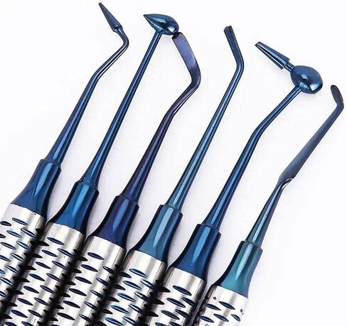 | 6 PCs Dental Composite Resin Filling Titanium Coated Restorative Kit - Composite Dental Hand M in Saudi Arabia