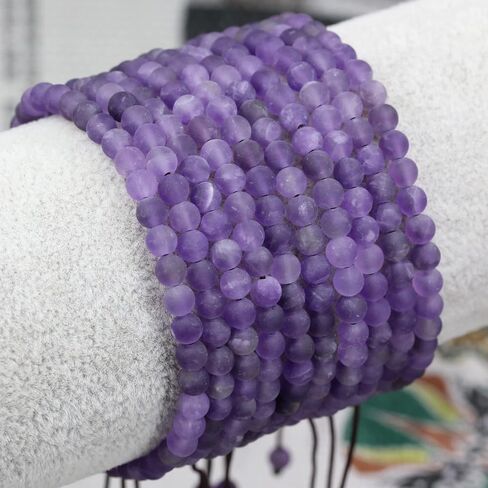 Keleny Natural Gemtone 4mm Round Beads Crystal Adjustable Braided Macrame Tassels Bracelets Unisex in Saudi Arabia