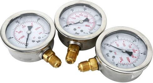 مجموعة أدوات قياس الضغط الهيدروليكي من Dasmarine، مجموعة أدوات اختبار الضغط الهيدروليكي لأجزاء الحفارات، أدوات اختبار الضغط الهيدروليكي لآلات بناء الحفارات، 250/400/600Bar/11 وصلات in Kuwait