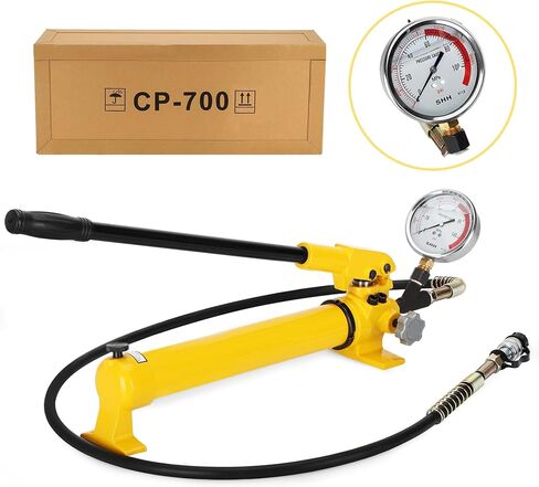 CP-700 Hydraulic Power Hand Pump,2 Speed 900cc High Pressure Portable Hydraulic Pump,10000Psi Hydraulic Power Pump(with Pressure Oil Gauge) in Kuwait