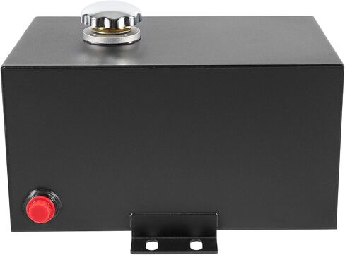 5 Gallon 14 Gauge Steel Hydraulic Fluid Reservoir Tank, 1.5 Inch FNPT Inlet Port / 0.75 Inch FNPT Outlet Port, 15x9x8in Size, Integral Mounting Foot On Each End in Saudi Arabia