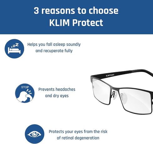 KLIM Juliette - Blue Light Blocking Glasses for Women + Reduce Eye Strain and Fatigue + Computer Glasses for PC Mobile TV + Block 92% Blue Light + Blue Light Glasses with UV Protection + NEW 2023 in Kuwait