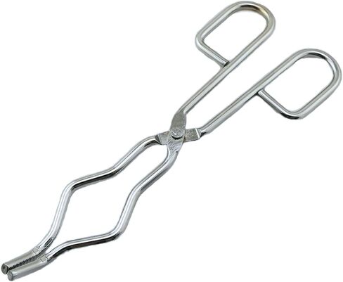 Laboratory Stainless Steel Crucible Clamp 20cm/8 inch Ceramic Crucible Appliance Beaker Clamp Crucible Tongs For Laboratory Soldering Heating Charcoal Grill in Saudi Arabia