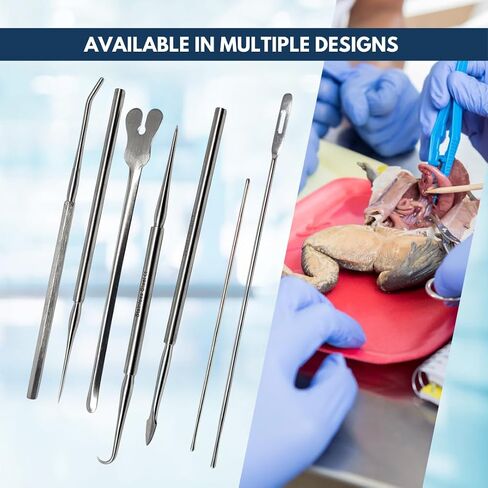 Mall Probe and Seeker Dissecting Instrument Angular Semi-Blunt Tip Made of Stainless Steel for Lab Dissections Multipurpose Laboratory Supplies Used by Student and Professionals (1 Pcs) in Saudi Arabia