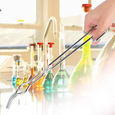 Stainless Steel Crucible Tongs, Crucible Tongs for Laboratory Professional Foundry Tongs Beaker Tongs with Rivet Lab Crucible Tongs(200mm) in Saudi Arabia